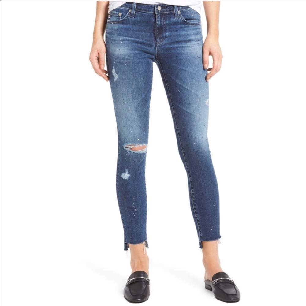 AG the legging step hem skinny jeans